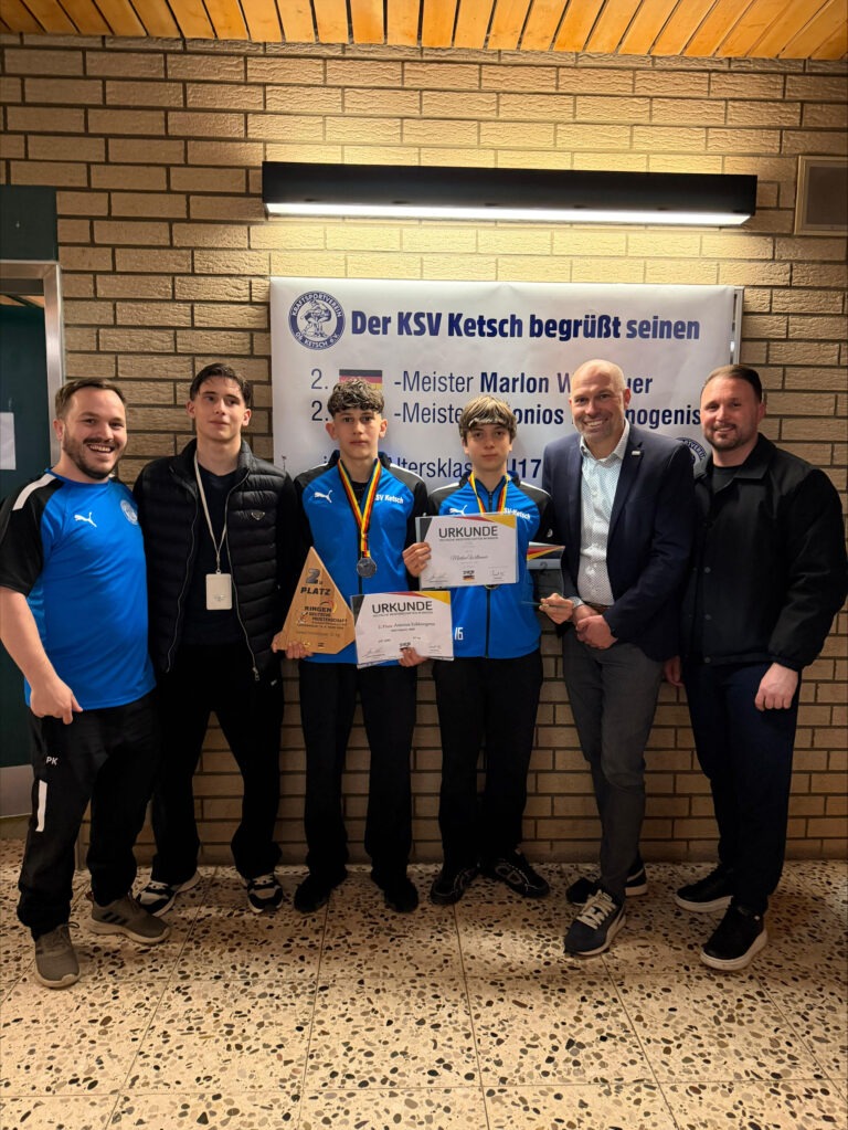 Mehr über den Artikel erfahren Empfang für unsere erfolgreichen Nachwuchsringer in der Rathaushalle Ketsch